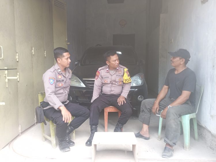 Polsek talang sambangi tokoh masyarakat guna mencegah gangguan kamtibmas